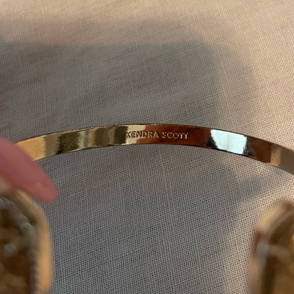 Kendra Scott Elton Rose Gold Cuff in Rose Gold Drusy - Picture 4 of 12